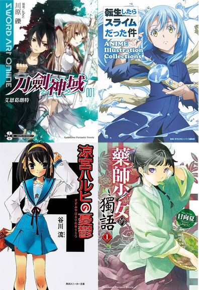 [輕小說筆記]輕小說銷量top50排行榜(2025年8月11日更新)